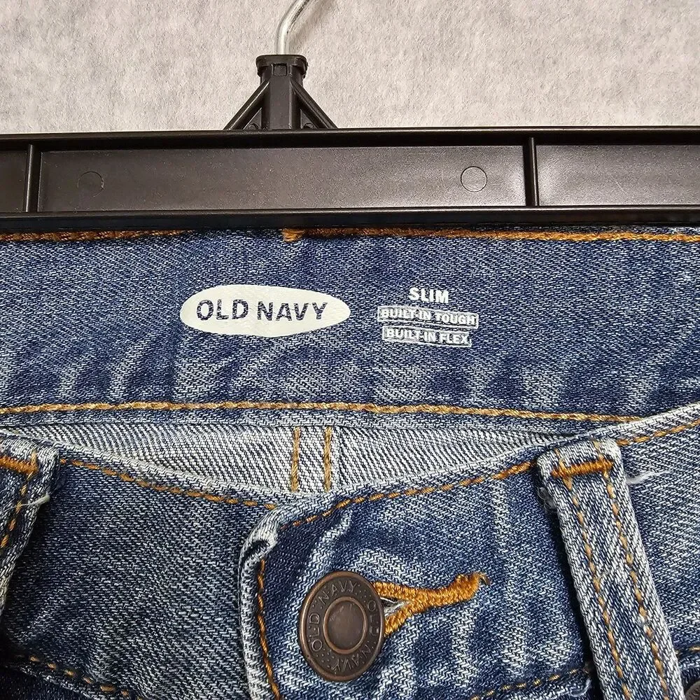 Mens Old Navy Jeans 30x32 Slim Fit Built In Flex Denim Light Wash - Picture 5 of 8